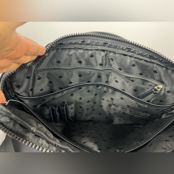 KATE SPADE NEW YORK Black Nylon Laptop Shoulder Bag - Picture 7 of 15